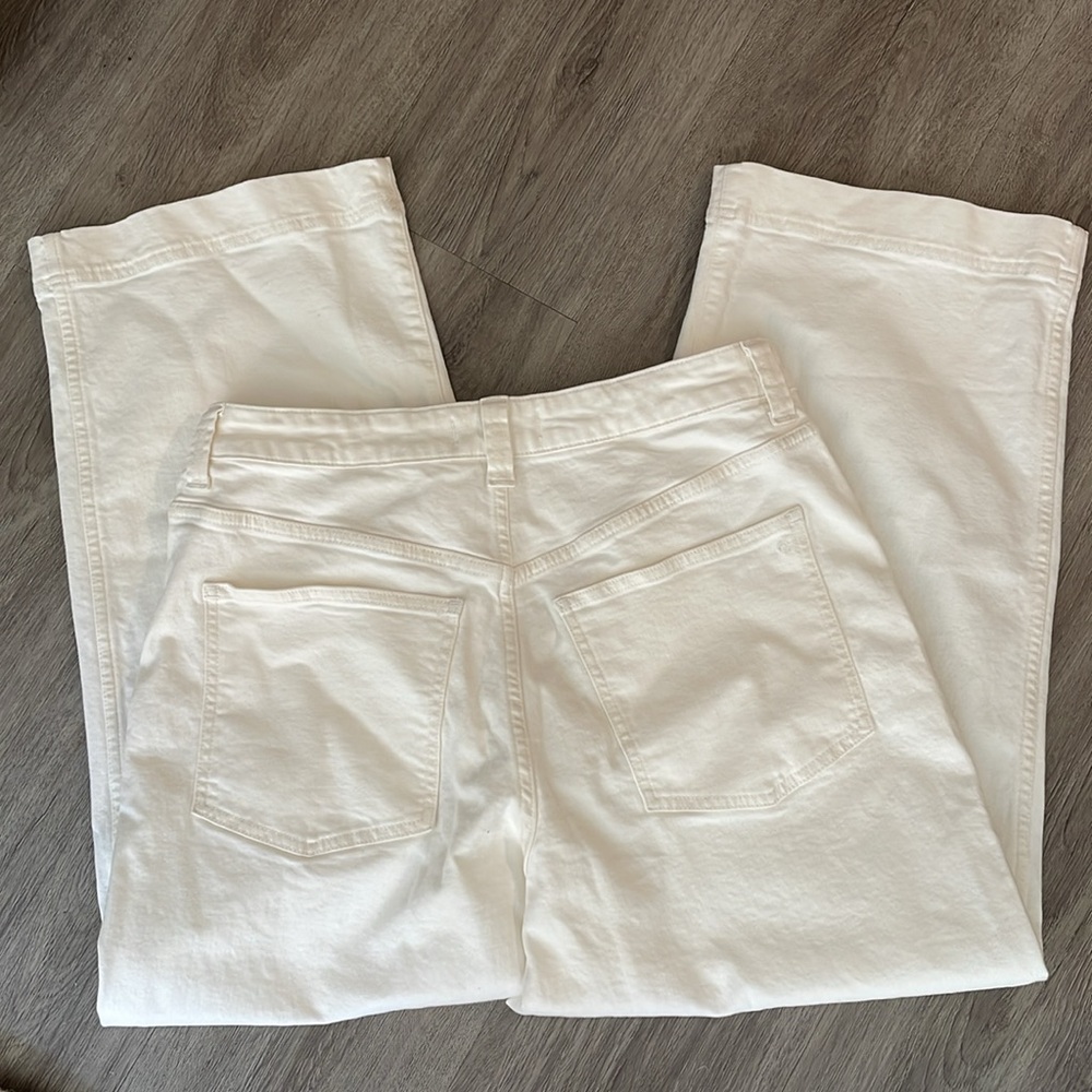 NWT NEW‎ | Madewell The Curvy Perfect Vintage Wide-Leg Crop Jean Tile White 31 - Picture 6 of 13
